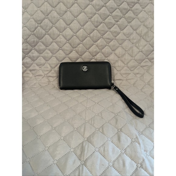 CXL Handbags - Women's Leather Wallet CXL black Handbag with Chain